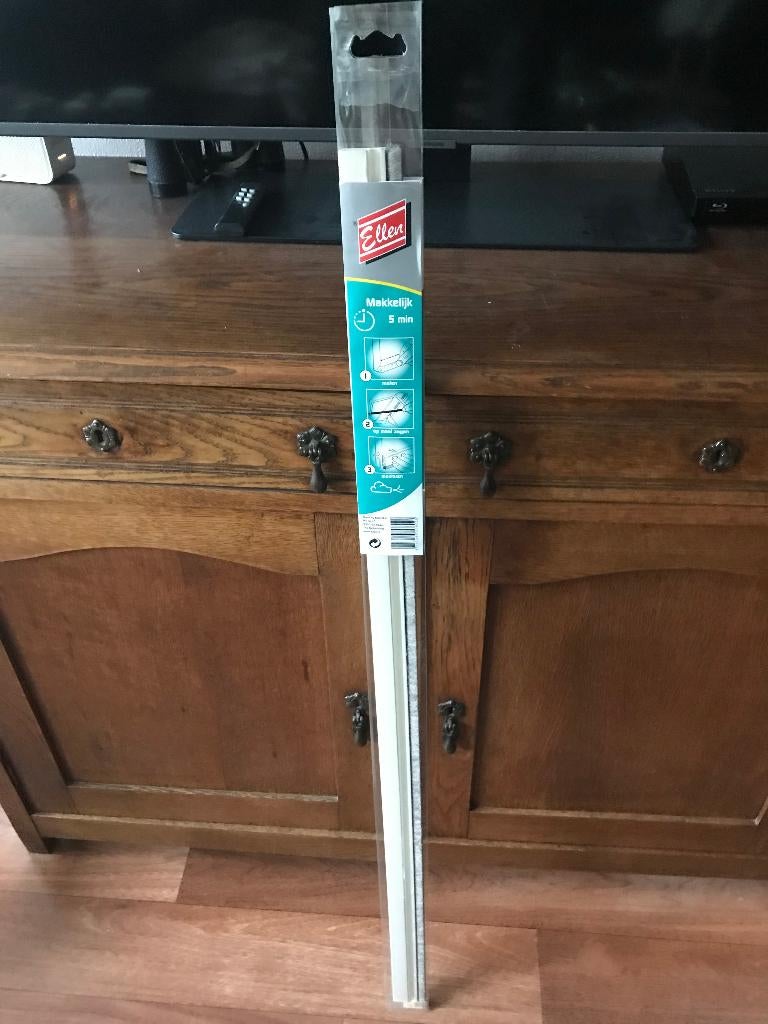 "Ellen Tochtstrip 100 cm wit PVC met borstel", Ophalen of Verzenden, Nieuw
