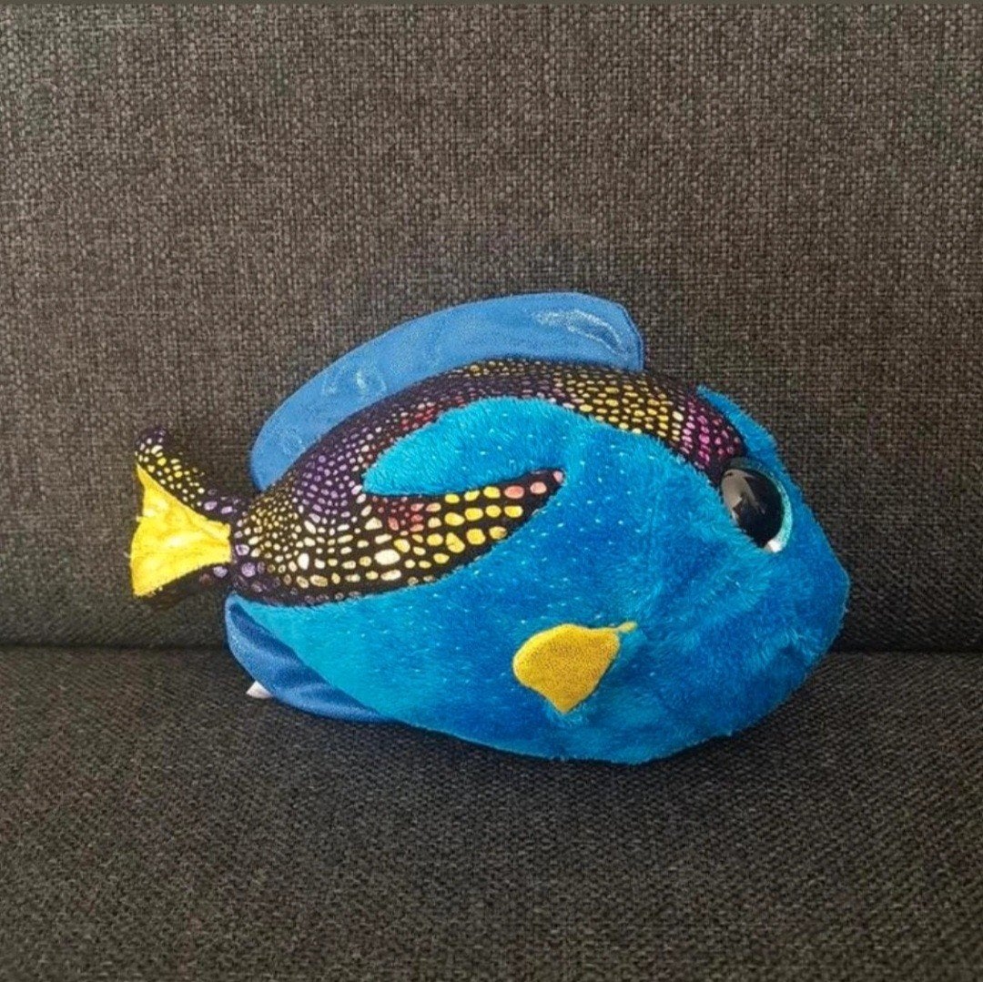 TY Beanie Boo's Aqua knuffel vis, Ophalen of Verzenden, Zo goed als nieuw, Overige typen