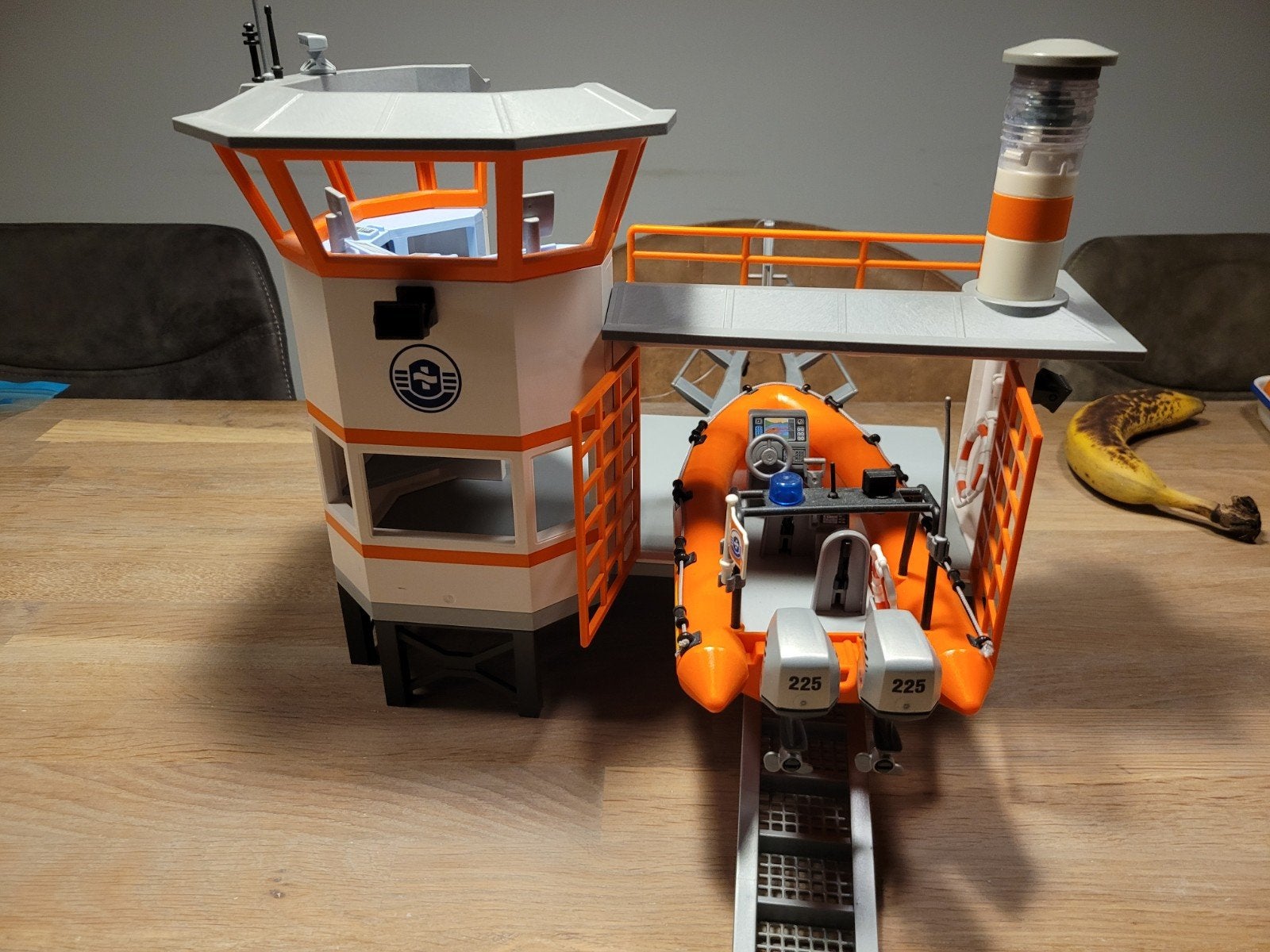 Playmobil reddingsbrigade kazerne, Gebouw, Complete set, Ophalen of Verzenden, Zo goed als nieuw