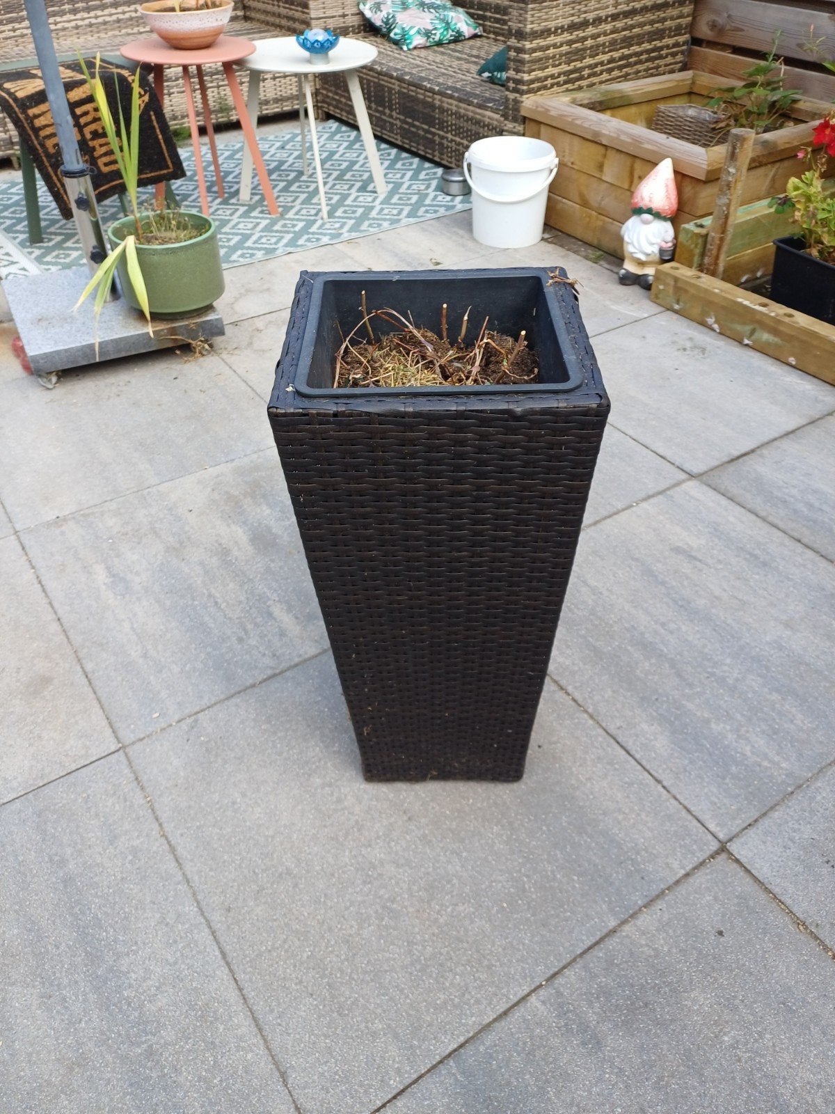 gratis af te halen plantenbak, Tuin en Terras, Ophalen, Gebruikt, Vierkant
