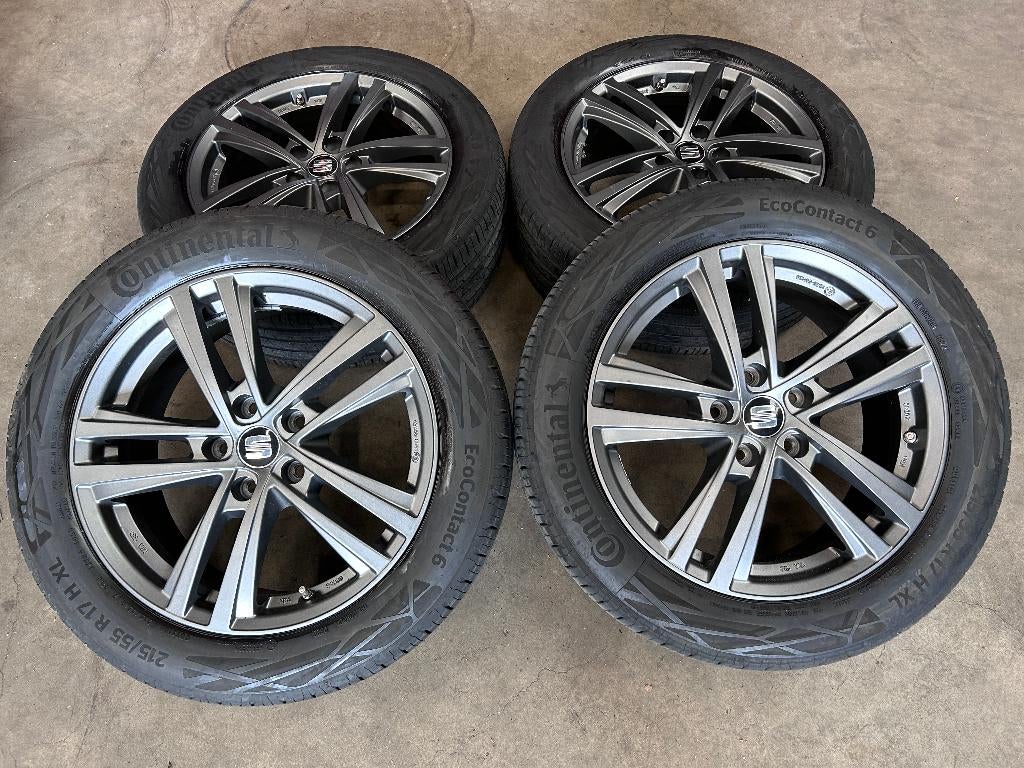 17 inch originele velgen + ️ zomerbanden Seat Ateca, Banden en Velgen, 17 inch, Ophalen of Verzenden, Seat Ateca