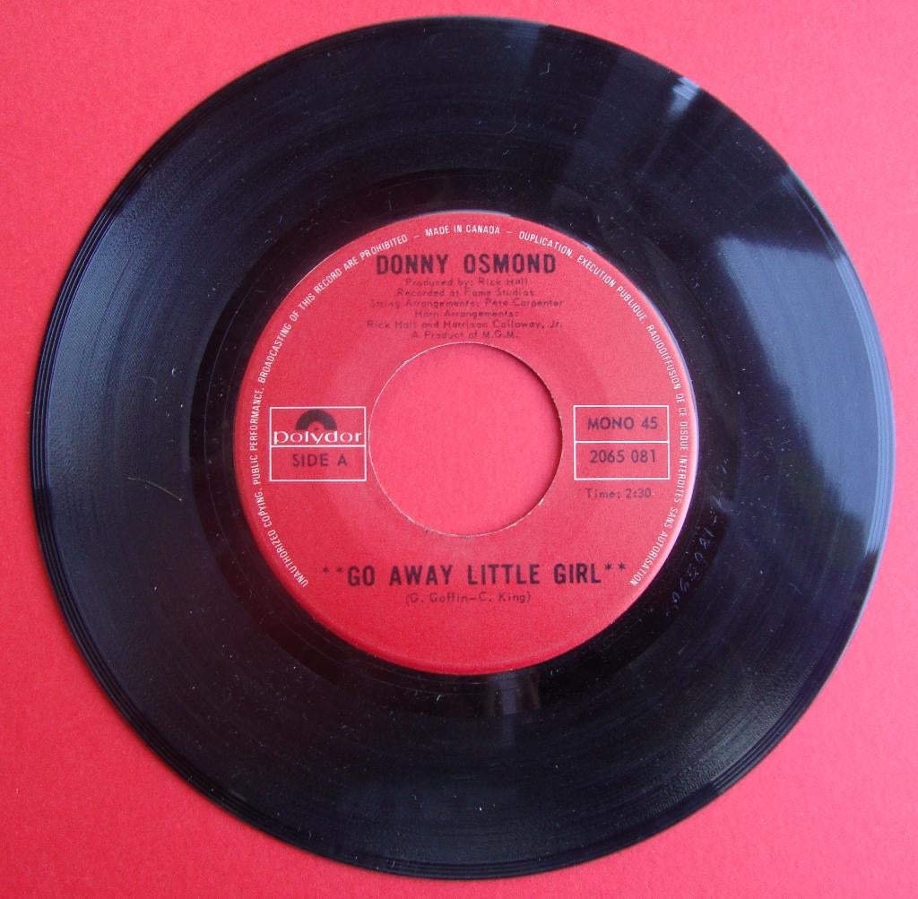 donny osmond - go away little girl, Gebruikt, 7 inch, Single, Ophalen of Verzenden