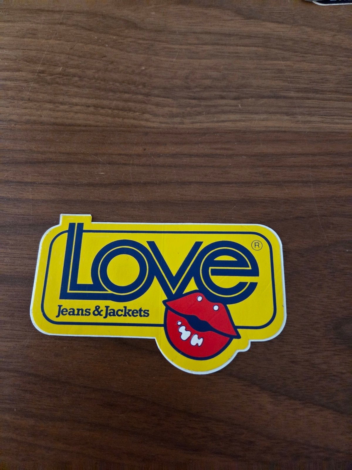 12057 Vintage Love Jeans & Jackets Sticker, Ophalen of Verzenden, Zo goed als nieuw, Merk