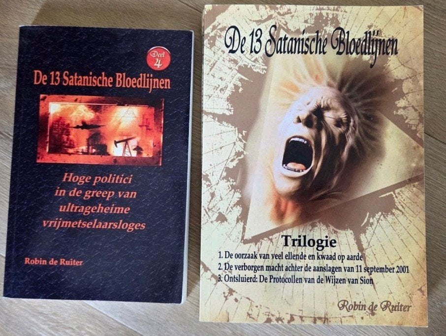 De 13 Satanische Bloedlijnen - Robin de Ruiter (2 boeken), Boeken, Ophalen of Verzenden, Zo goed als nieuw, Robin de Ruiter, Nederland