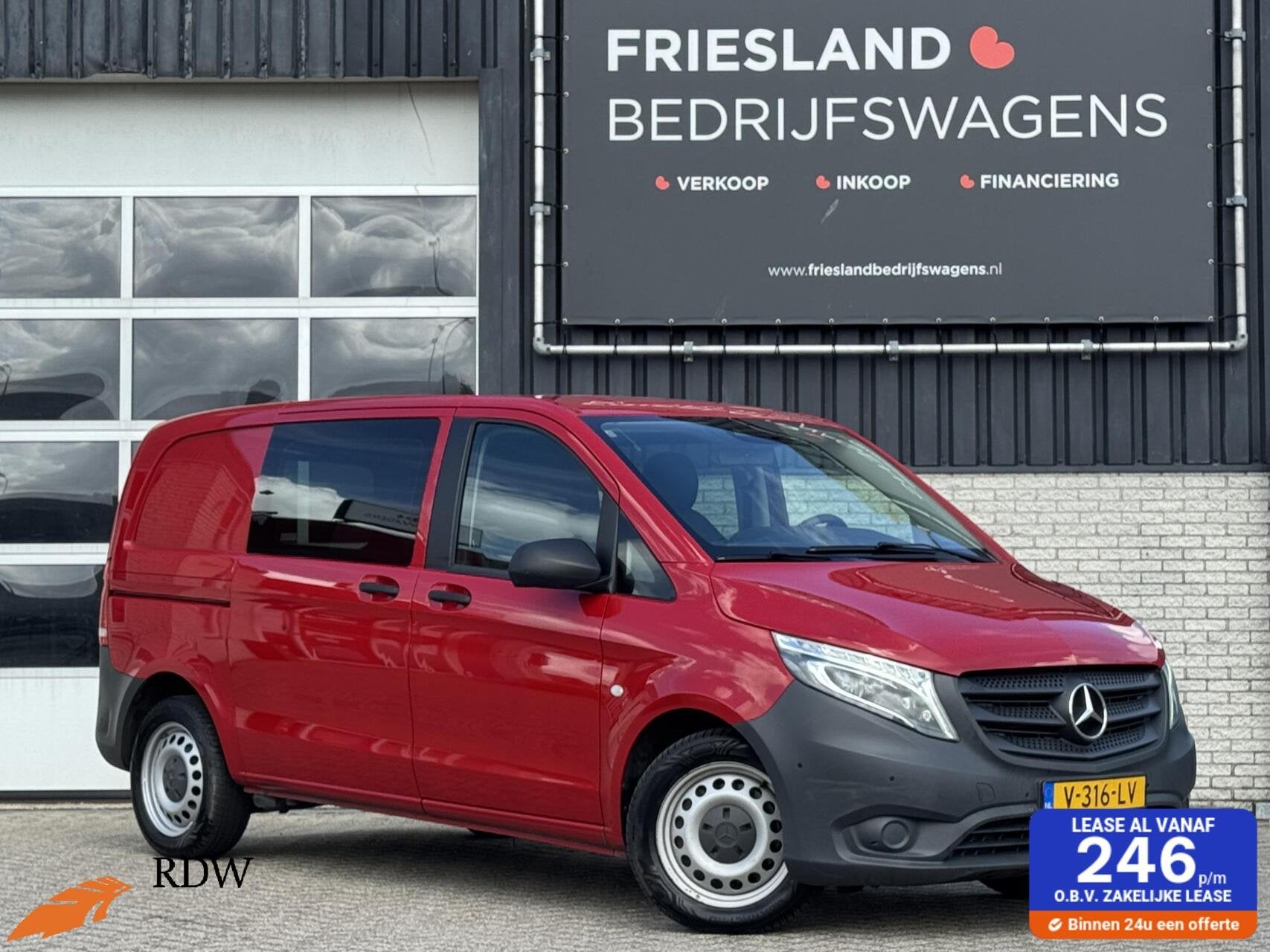 Mercedes Vito MARGE 119 CDI Trekhaak/Leer/Camera/LED/Carplay, Auto's, Automaat, Achterwielaandrijving, Gebruikt, 2500 kg