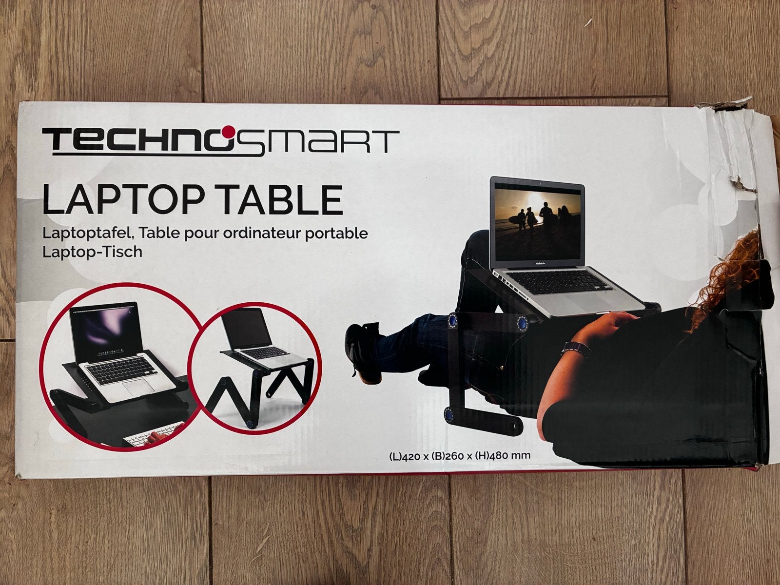 Technosmart Laptoptafel - Verstelbaar en Draagbaar, Computers en Software, Laptoptafels, Ophalen, Nieuw, In diepte verstelbaar