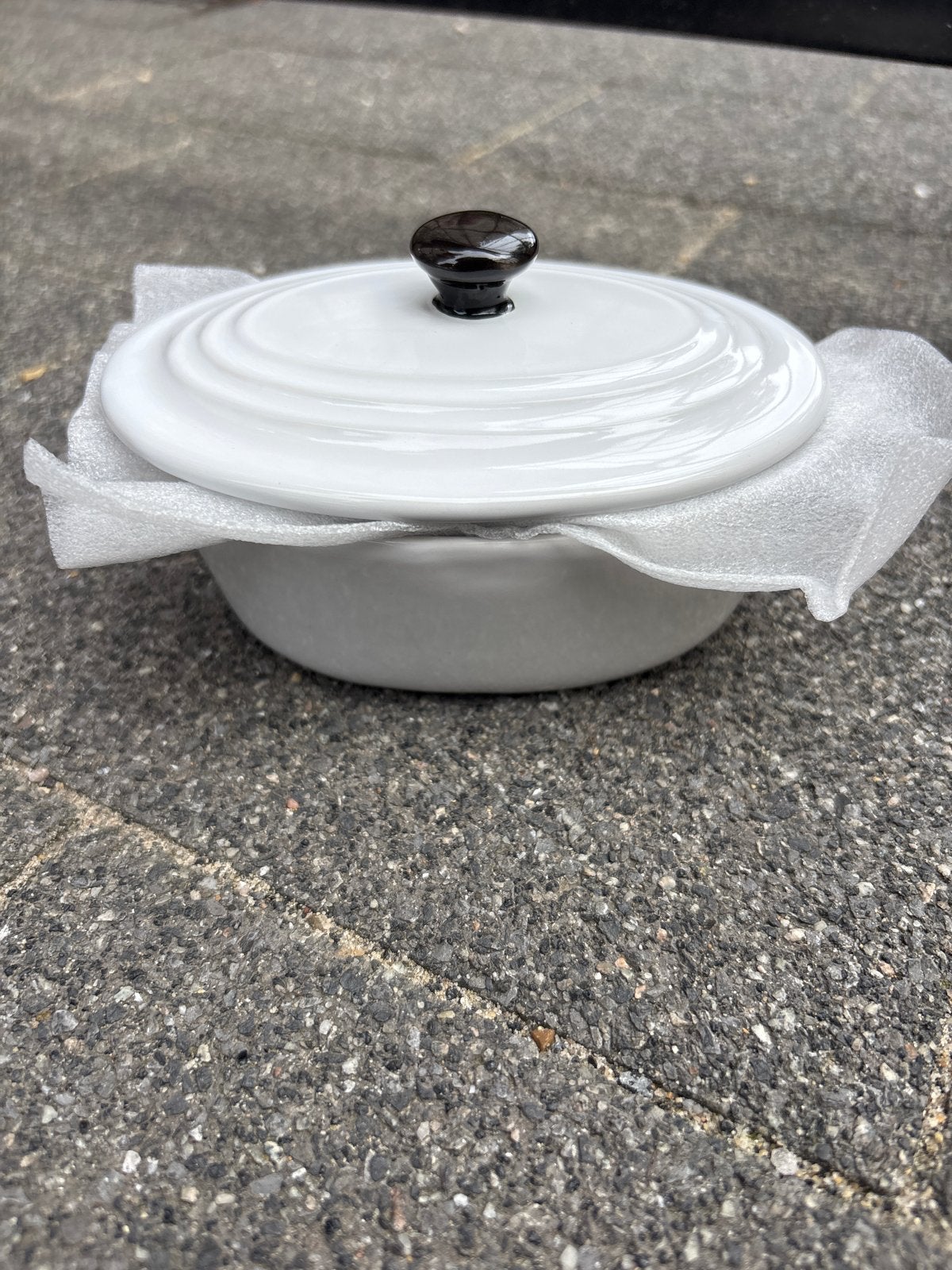 Yong Casserole Oval White - Ovale Braadpan Wit, Ophalen, Overige materialen, Braadpan, Met deksel