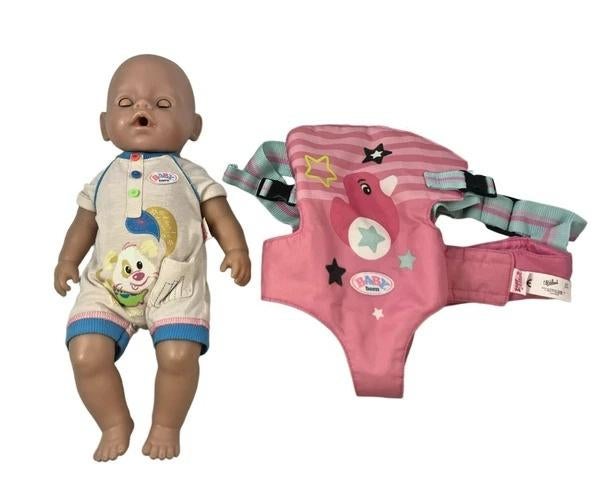 Zapf Baby Born 824368 Interactieve Pop met Draagzak 43 cm, Coolsingel 104, 3011 AG Rotterdam, Netherlands, Verzenden, Zo goed als nieuw