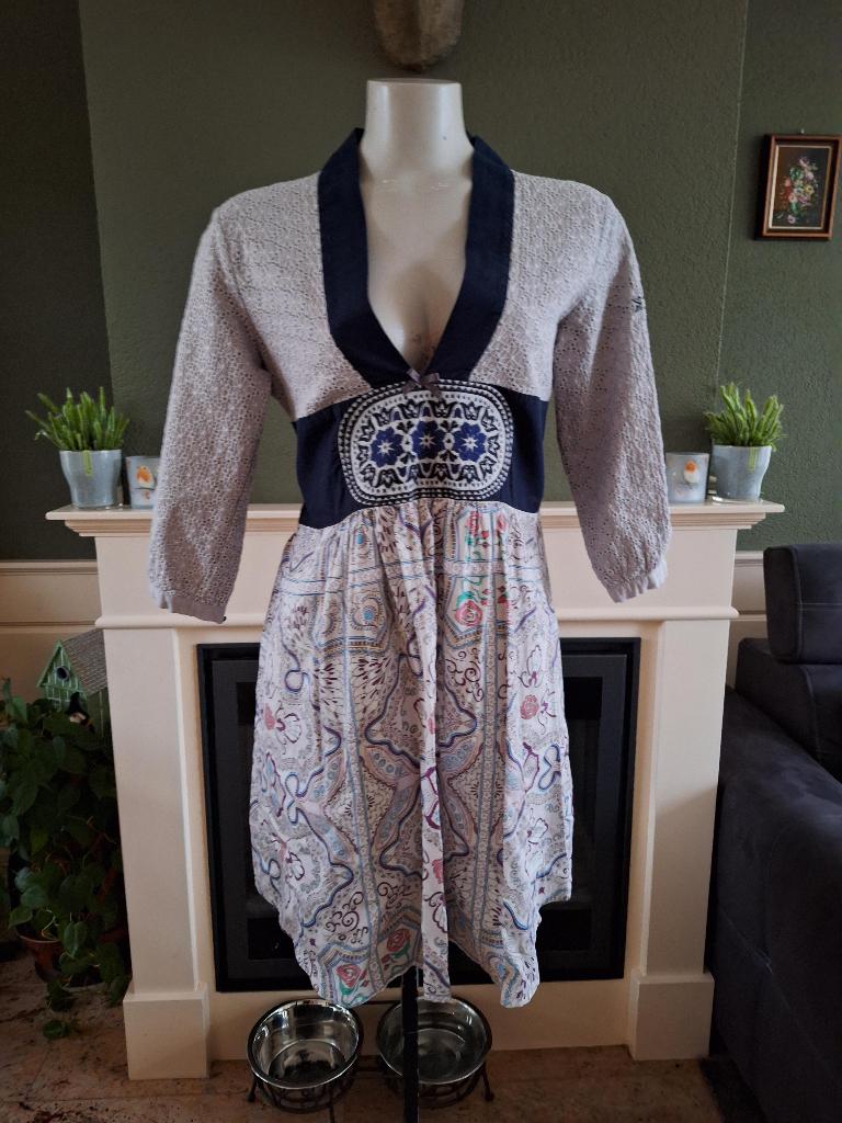 Odd Molly prachtige folklore jurk 2 M 38 40, Kleding | Dames, Jurken, Maat 38/40 (M), Verzenden, Wit, Zo goed als nieuw