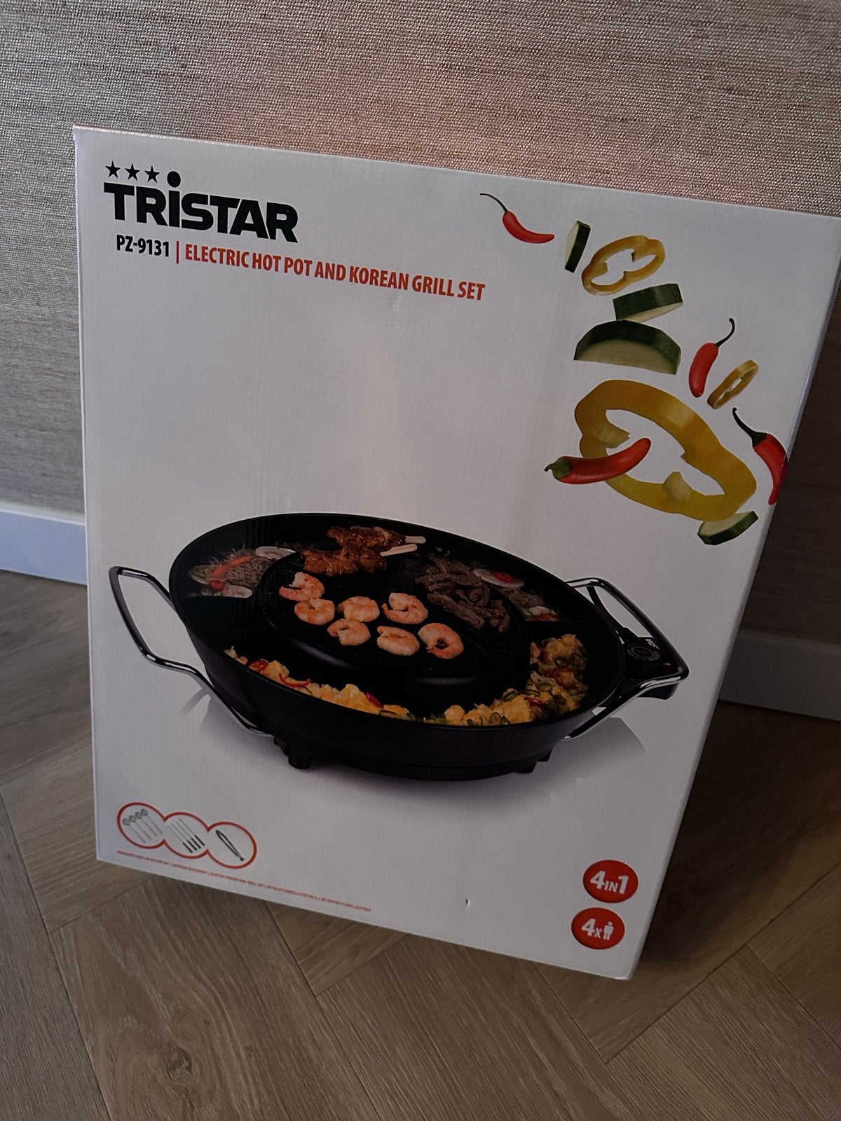 Tristar Elektrische Hot Pot en Koreaanse Grill Set, Witgoed en Apparatuur, Ophalen, Nieuw, 4 t/m 7 personen