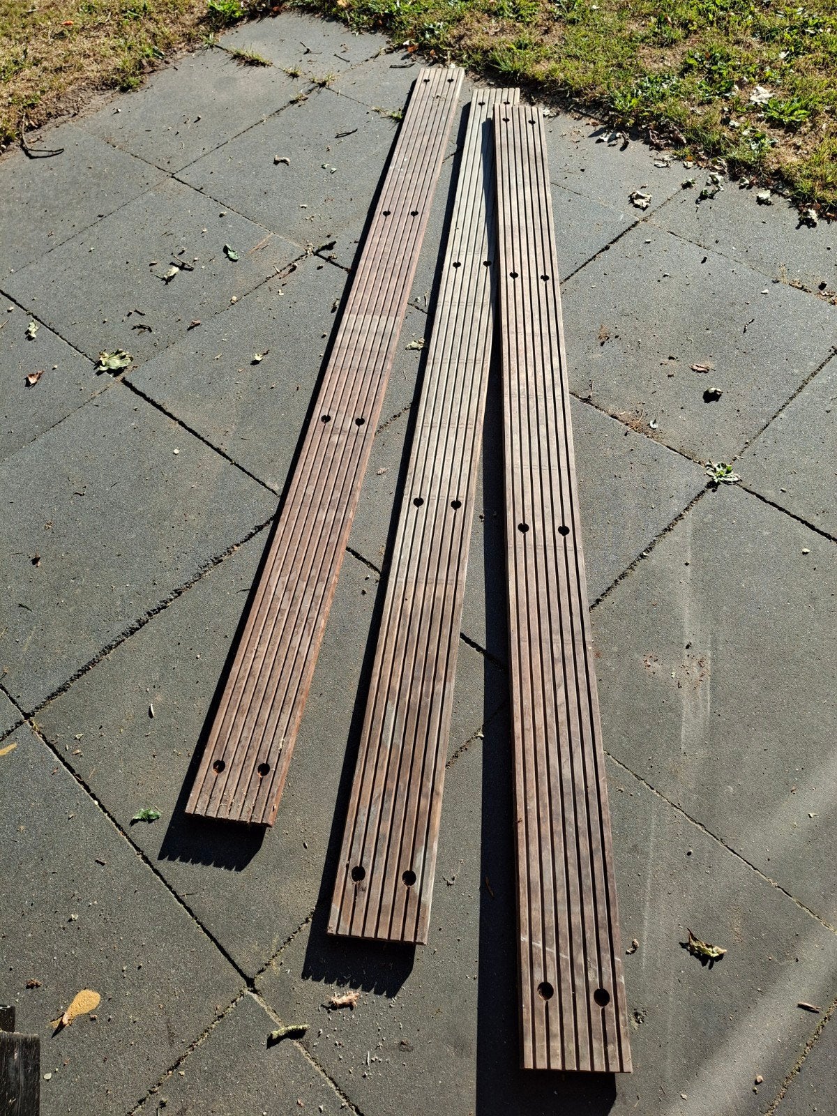 vlonderplanken.Hardhout., Ophalen, Gebruikt, Hout