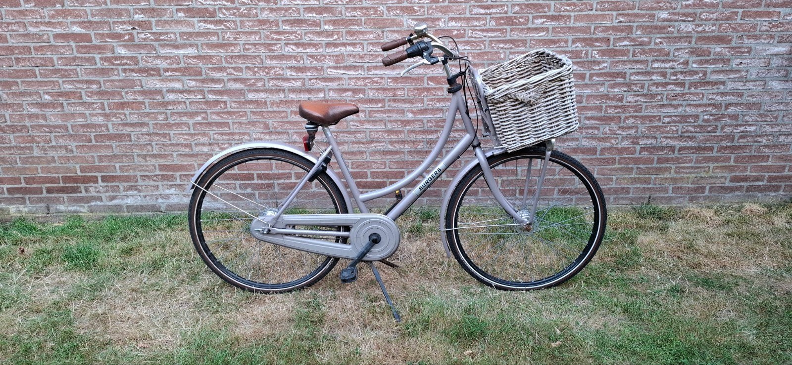 Damesfiets Burgers 50 cm aubergine met handremmen, Gebruikt, 47 tot 50 cm, Versnellingen, Trommelrem