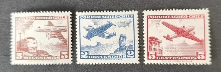 Chili 1301003 vliegtuig, Verzenden, Postfris, Zuid-Amerika