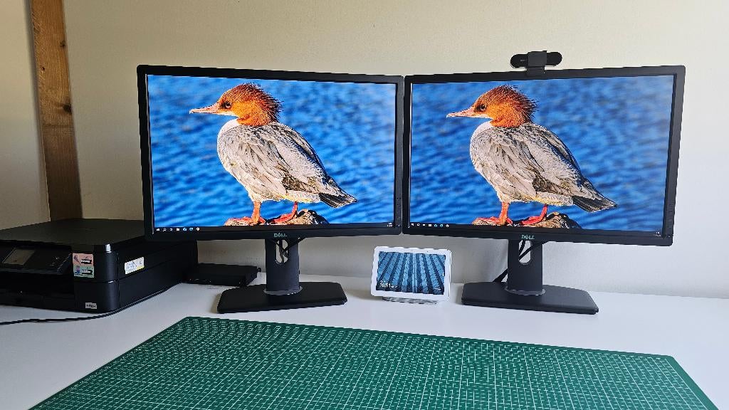 2 stuks 24” Dell U2412M monitor + Dell D6000 dockingstation., Computers en Software, Monitoren, Gebruikt, 60 Hz of minder, DisplayPort