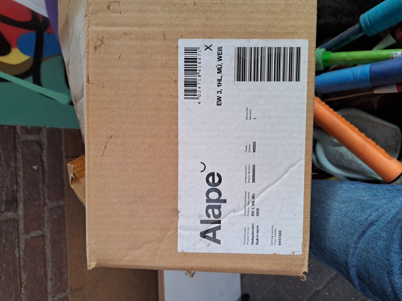 2x Alape RVS inbouw spoelbak 45 cm, compleet met bevestiging, Ophalen of Verzenden