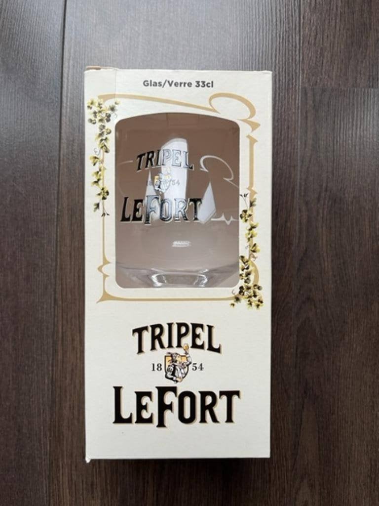 Tripel LeFort Bierglas (Nieuw in verpakking), Ophalen of Verzenden, Nieuw, Glas of Glazen, Overige merken
