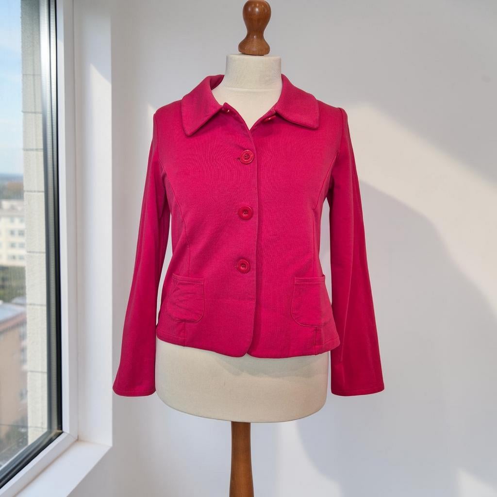 THELMA & LOUISE cerise blazer maat 46 (valt kleiner! ), THELMA & LOUISE, Verzenden, Maat 46/48 (XL) of groter, Zo goed als nieuw