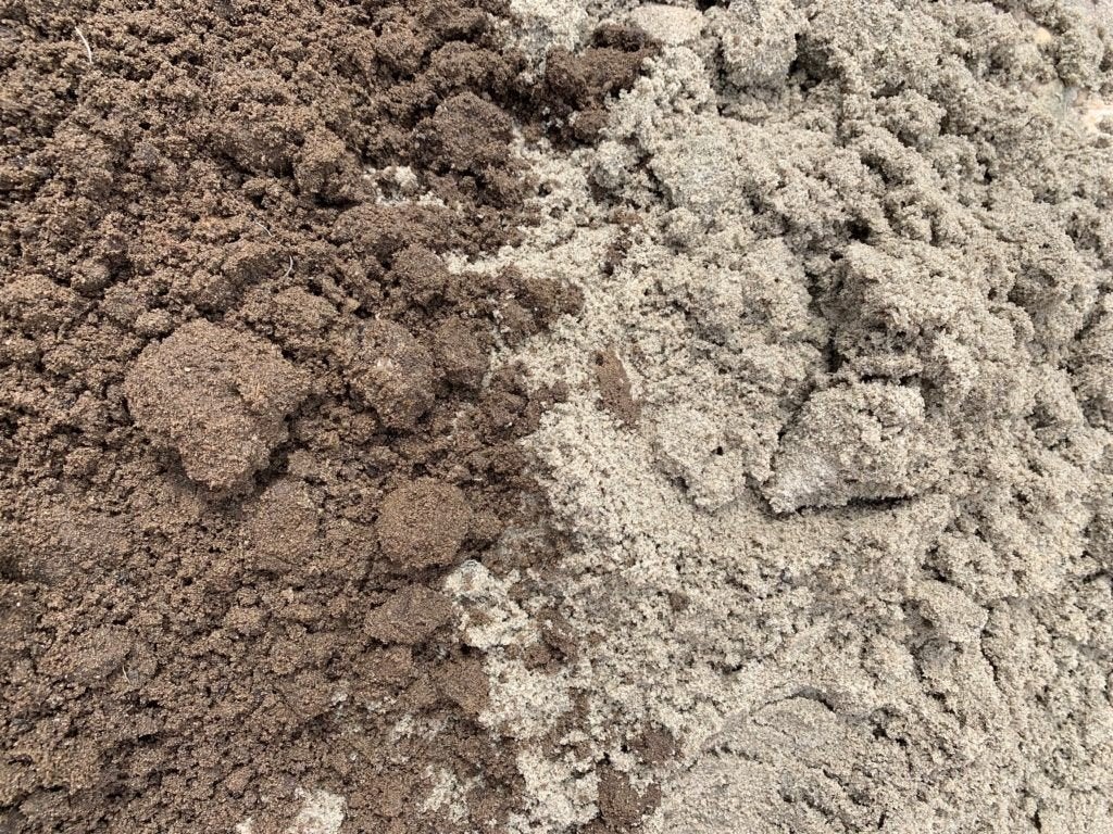Gratis storten geel zand/zwarte grond., Ophalen, Overige typen