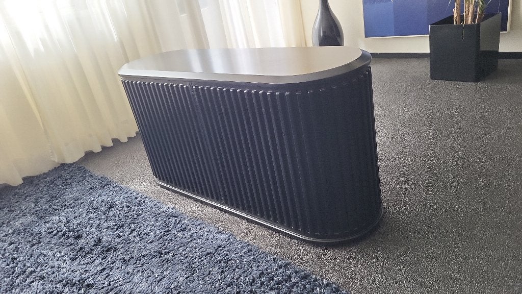 Zwarte Pastoe dressoirkast, Amsterdammer., Huis en Inrichting, Kasten | Dressoirs, Ophalen, Met plank(en), 100 tot 150 cm, Zo goed als nieuw