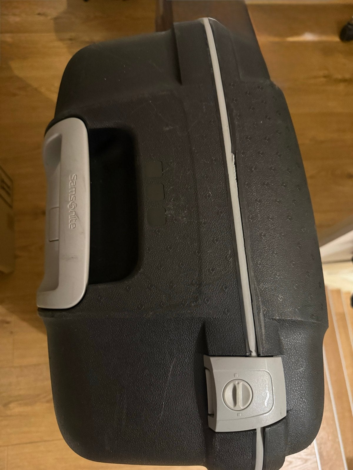 Samsonite koffer, zwart, met wieltjes en uitschuifbare handg, 40 tot 60 cm, Gebruikt, 20 tot 30 cm, Zwart