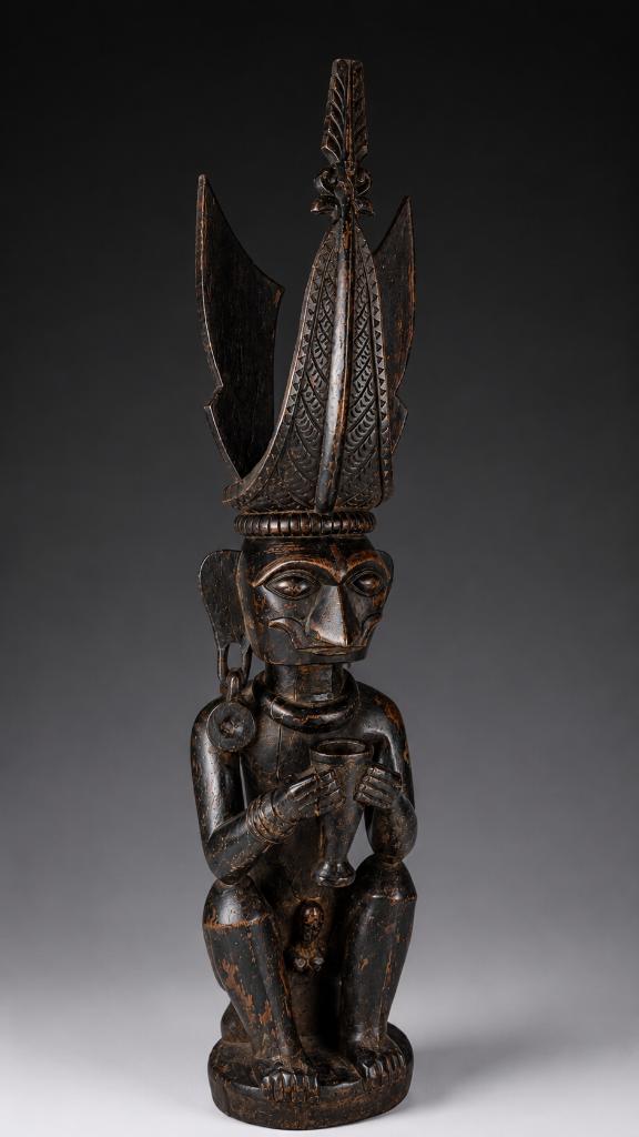 Voorouderbeeld Nias Siraha Salawa Sumatra (Indonesië) c.1920, Ophalen of Verzenden