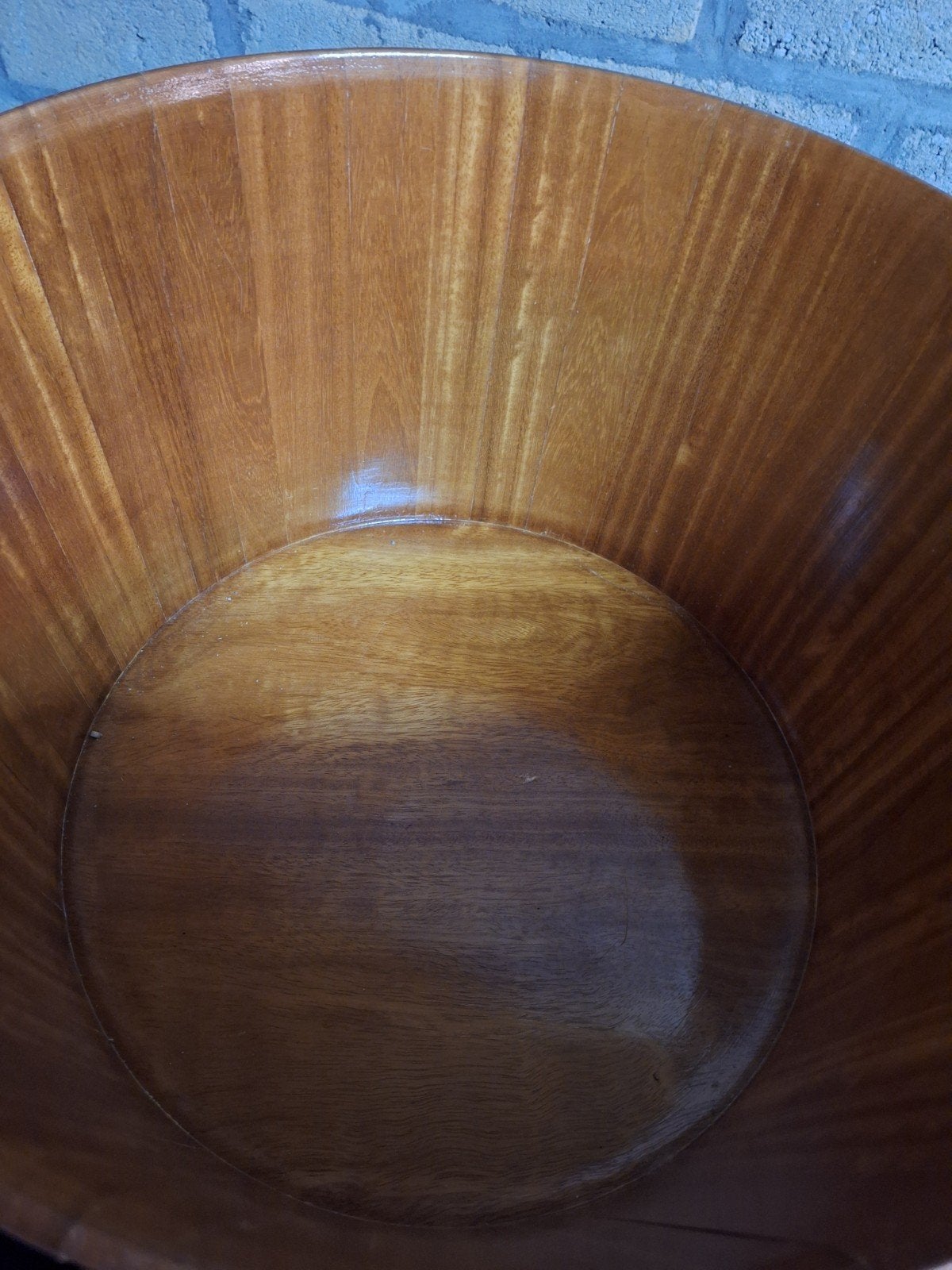 Houten wrongelton met deksel; max 75 ltr., Antiek en Kunst, Ophalen of Verzenden