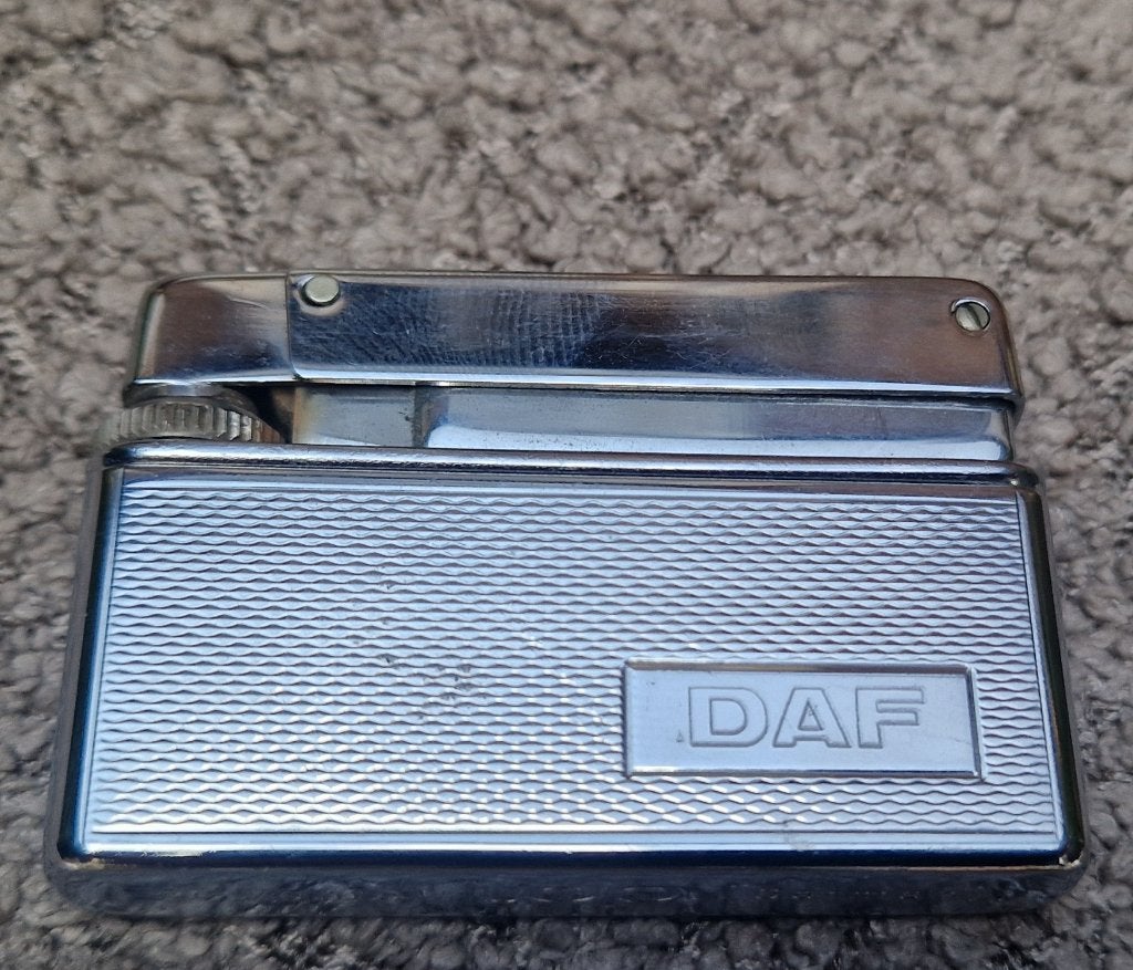 DAF reclame aansteker Van Doorne's Automobiel Fabriek, Ophalen of Verzenden, Gebruikt, Gebruiksvoorwerp