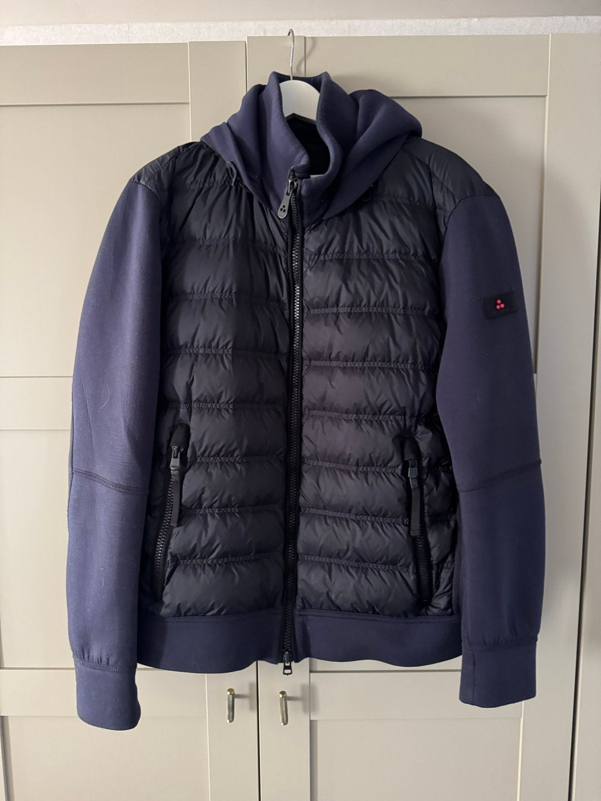 Peuterey donsjas heren XL donkerblauw – Lightweight, Ophalen of Verzenden, Zo goed als nieuw, Maat 56/58 (XL), Blauw