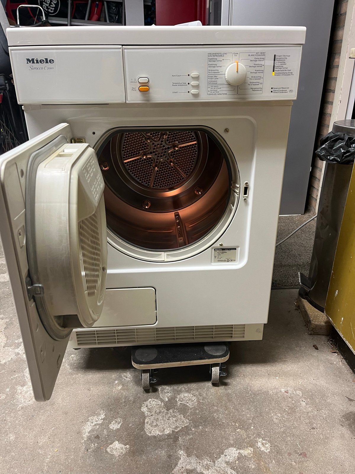 Miele Scirocco C 2000 condensdroger - Goed onderhouden, Witgoed en Apparatuur, Ophalen, Gebruikt, Voorlader, Condens