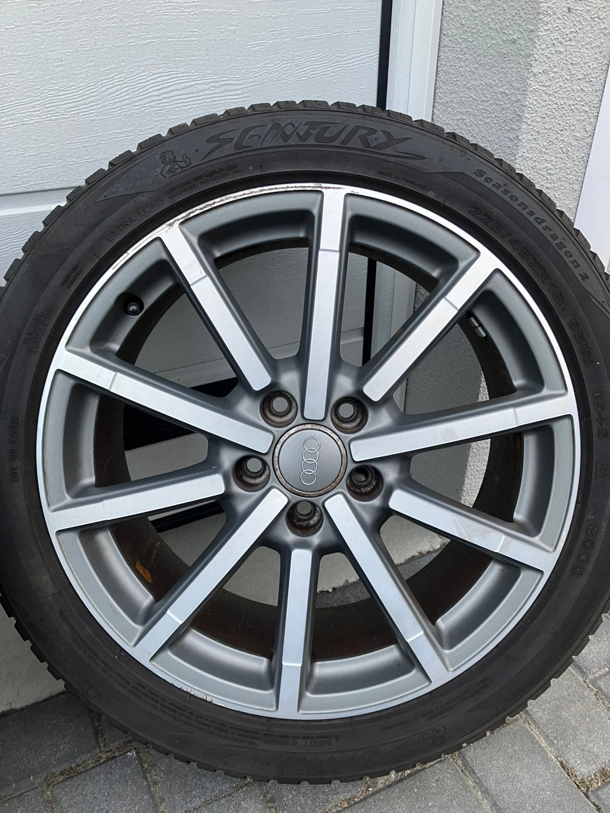 Orginele lichtmetalen Audi velg 225/45/18, Ophalen, Gebruikt