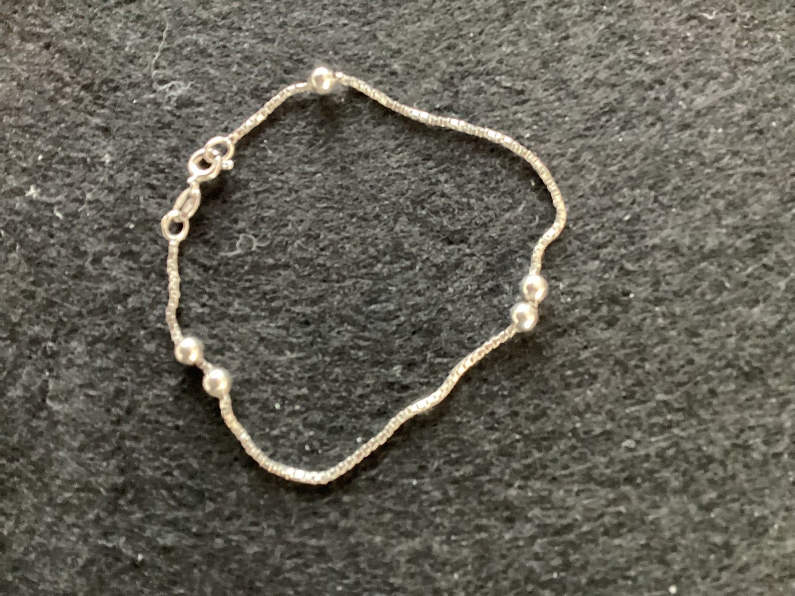 Zilveren enkelbandje/ armbandje, Ophalen of Verzenden, Zo goed als nieuw, Zilver