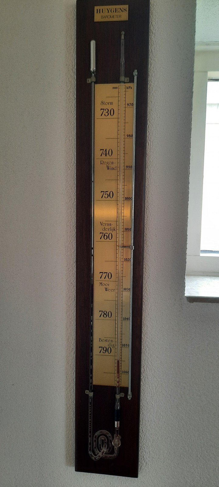 Antieke Huygens Barometer - Klassiek Weerinstrument, Ophalen