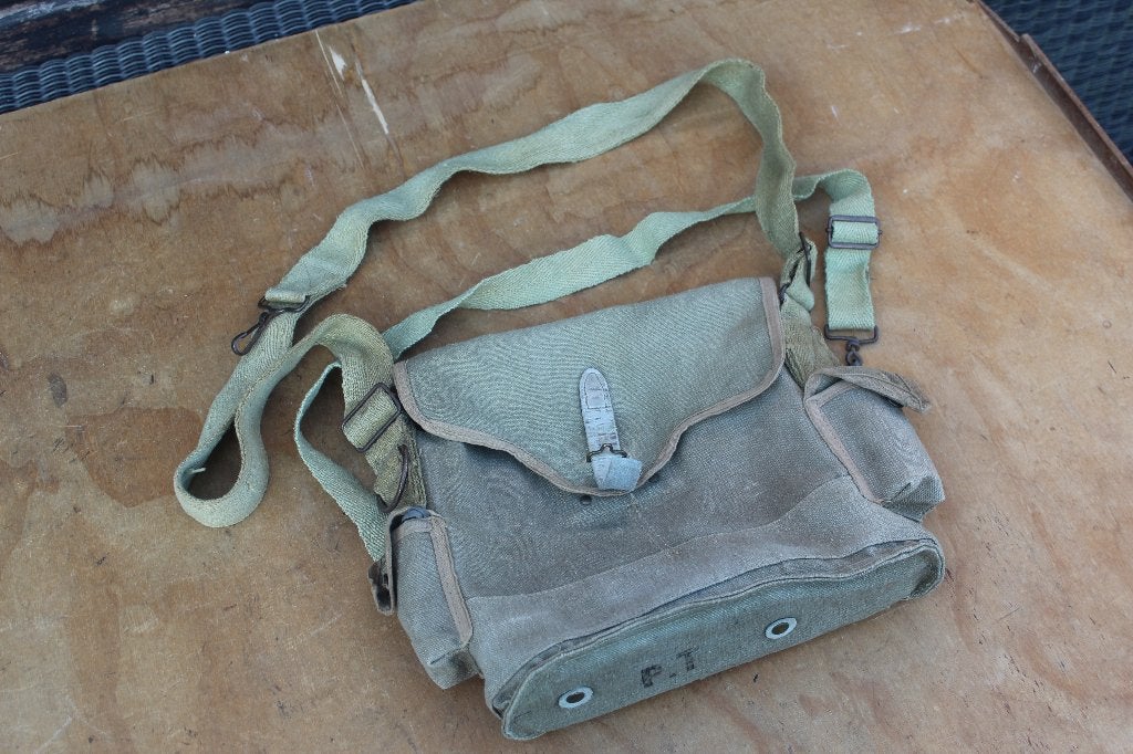 = Franse Gasmasker Tas Voor 1940 ANP31 Gasmasker 1934 =, Verzamelen, Militaria | Tweede Wereldoorlog, Ophalen of Verzenden, Overige gebieden