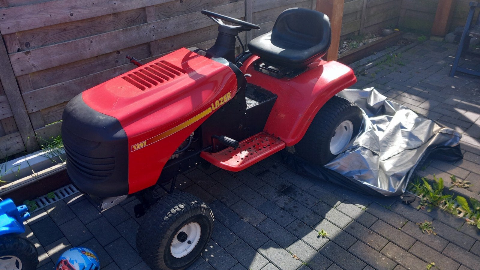 vlotte zitmaaier handgeschakeld met aanhanger., Ophalen, Gebruikt, 50 cm of meer