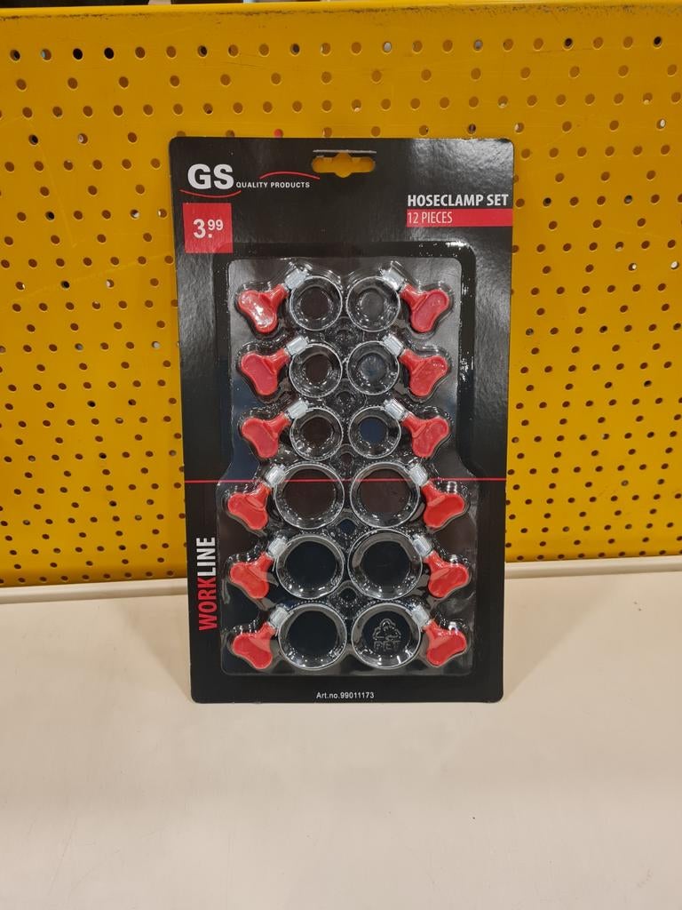 GS Slangklemset - 12 stuks, Auto-onderdelen, Klein materiaal, Nieuw, Ophalen of Verzenden