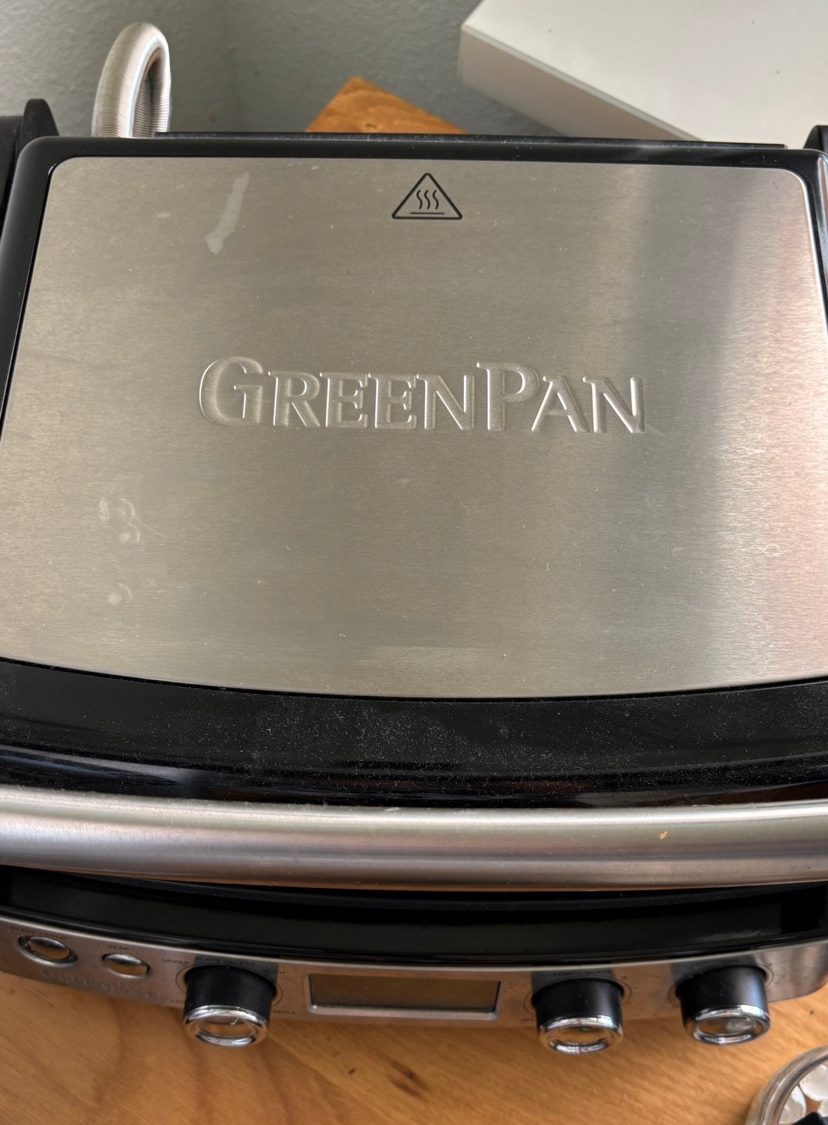 Greenpan PFAS vrije contactgrill, Witgoed en Apparatuur, Contactgrills, Ophalen, Zo goed als nieuw