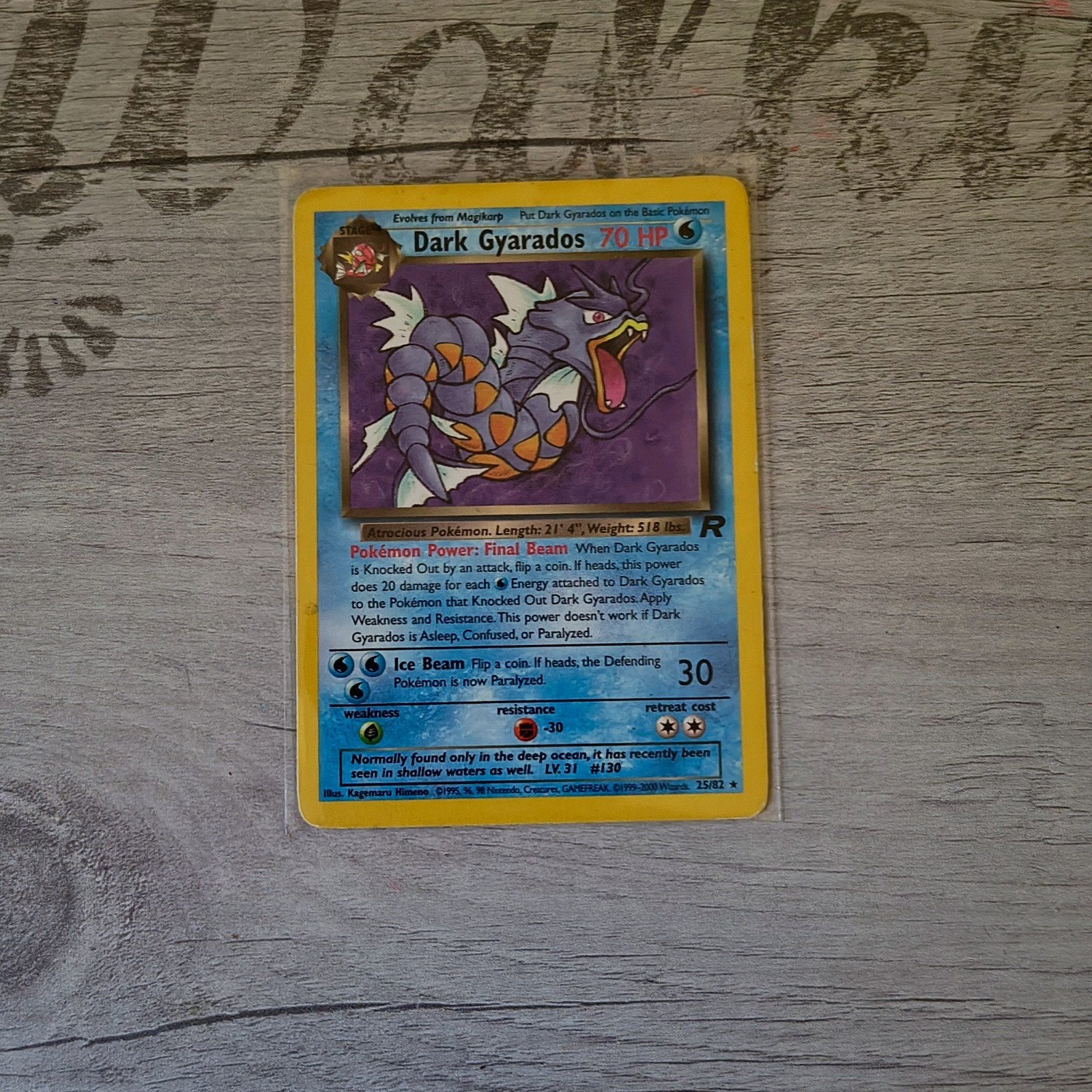 Dark gyarados, Hobby en Vrije tijd, Ophalen of Verzenden, Gebruikt, Losse kaart