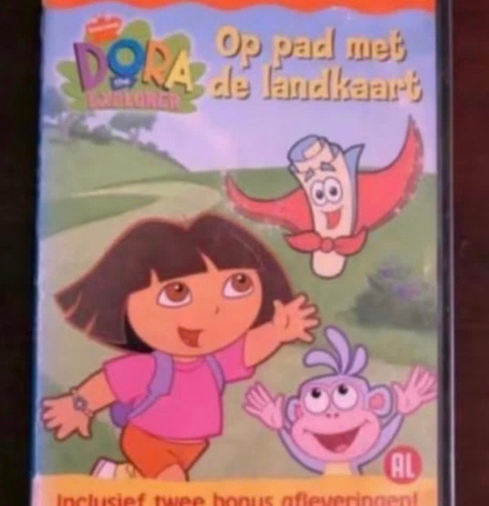 Dvd Dora Op pad met de landkaart, Alle leeftijden, Ophalen, Gebruikt