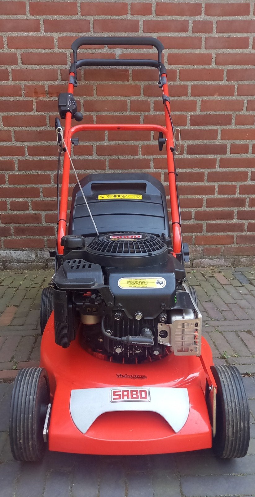 SABO Turbo Star benzine grasmaaier, Tuin en Terras, Grasmaaiers, Ophalen, Cirkelmaaier, Zo goed als nieuw, 40 t/m 49 cm