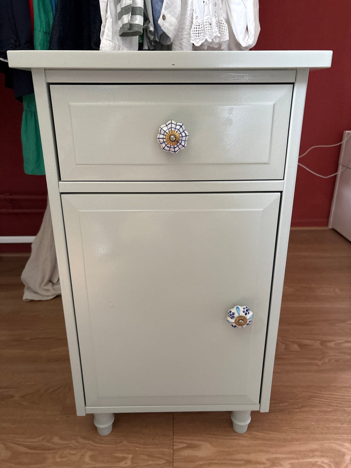 Nachtkastje/Bijzettafel met Lade en Kastje, Huis en Inrichting, Ophalen, Gebruikt