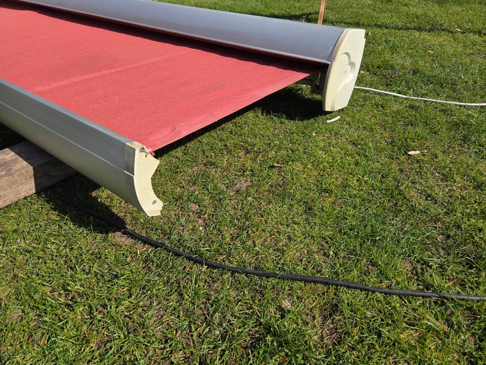 4,5 x 3 elektrisch zonnescherm VERANO chique luifel, 450 cm of meer, Elektrisch, Ophalen of Verzenden, Zo goed als nieuw