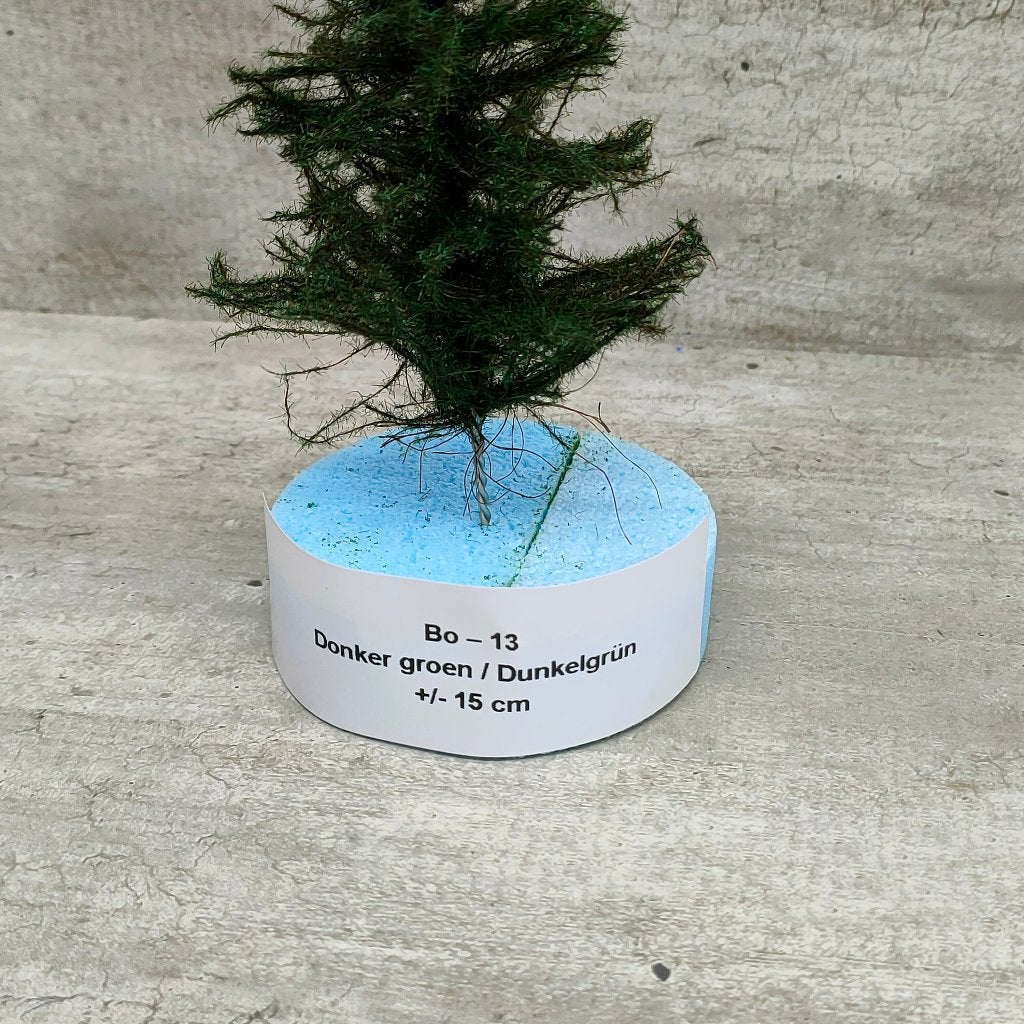 modeltrein Bo - 13 BOMEN 15 cm Donker Groen, Overige merken, Gelijkstroom, Natuur, Nieuw