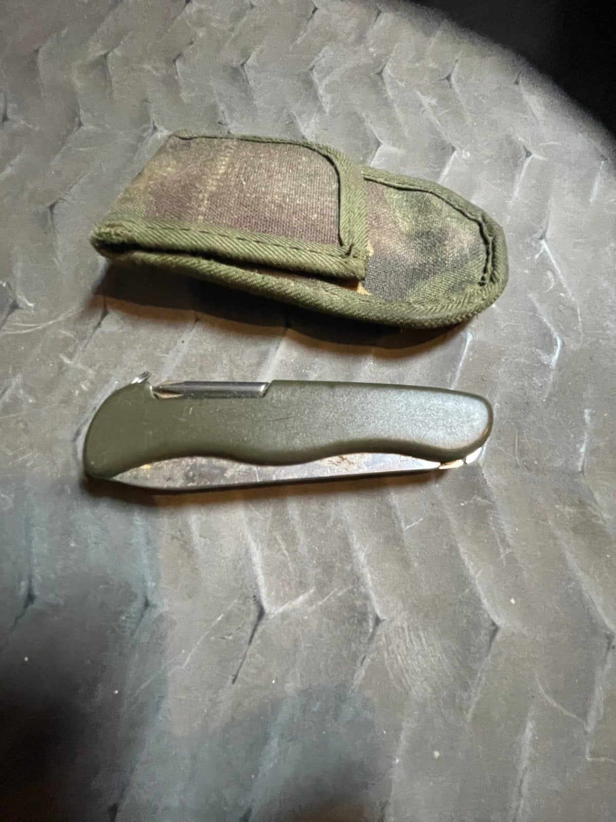 Zakmes met foudraal, Ophalen of Verzenden, Landmacht, Nederland, Mes of Dolk