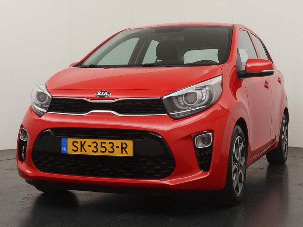 Kia Picanto 1.2 CVVT DynamicPlusLine Automaat - Camera - Cru, Auto's, Stof, Gebruikt, 4 cilinders, Origineel Nederlands