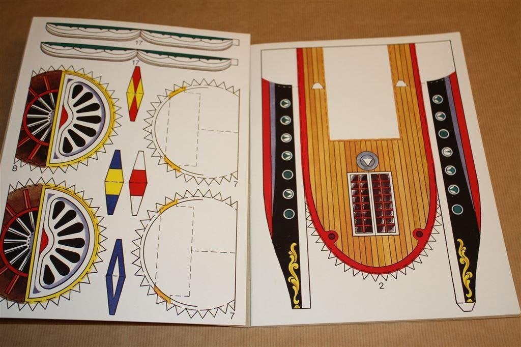 Make-a-model Paddle-Steamer. Bouwplaat-boek., Ophalen of Verzenden, Gelezen, Overige onderwerpen