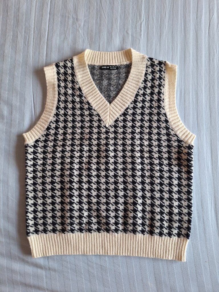 Nieuwe spencer merk Shein maat 36 zwart/ecru, Zwart, Nieuw, Ophalen of Verzenden, Maat 36 (S)