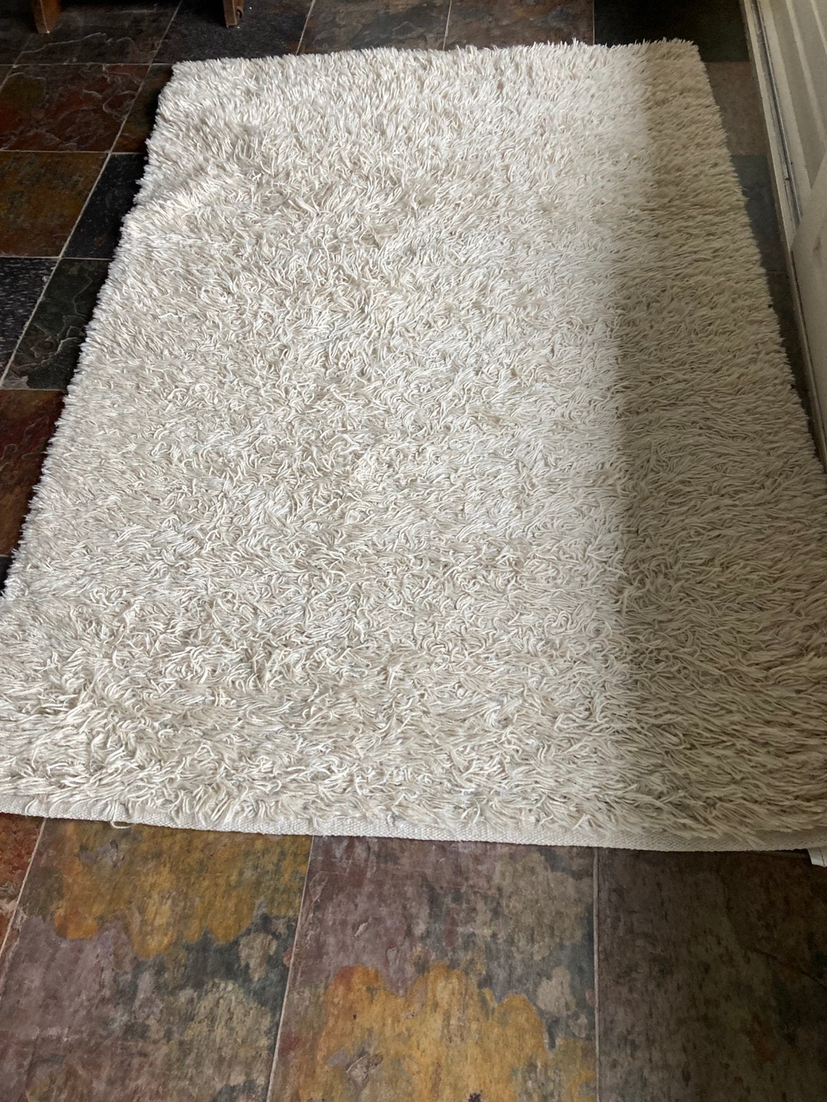 Vloerkleed, Ophalen, Gebruikt, 100 tot 150 cm, Beige