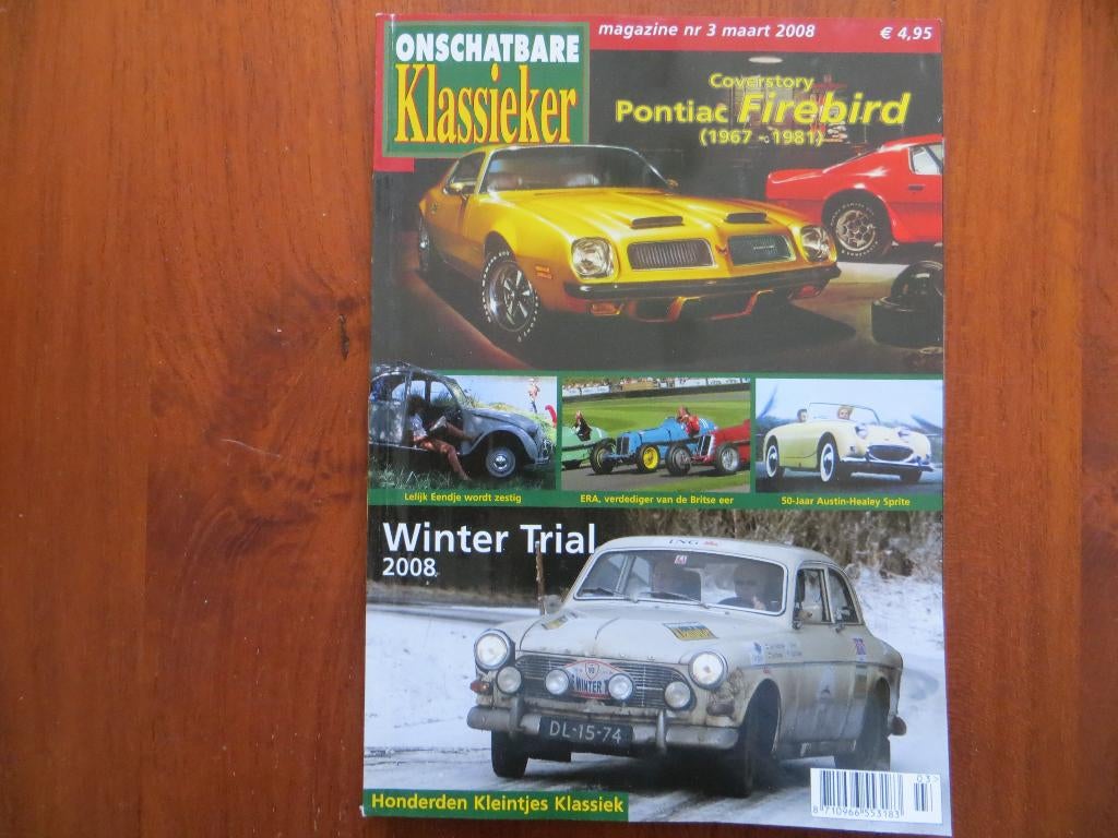 Onschatbare Klassieker 3 2008 Firebird, Eend 60, Sprite 50, Ophalen of Verzenden, Zo goed als nieuw, Citroën