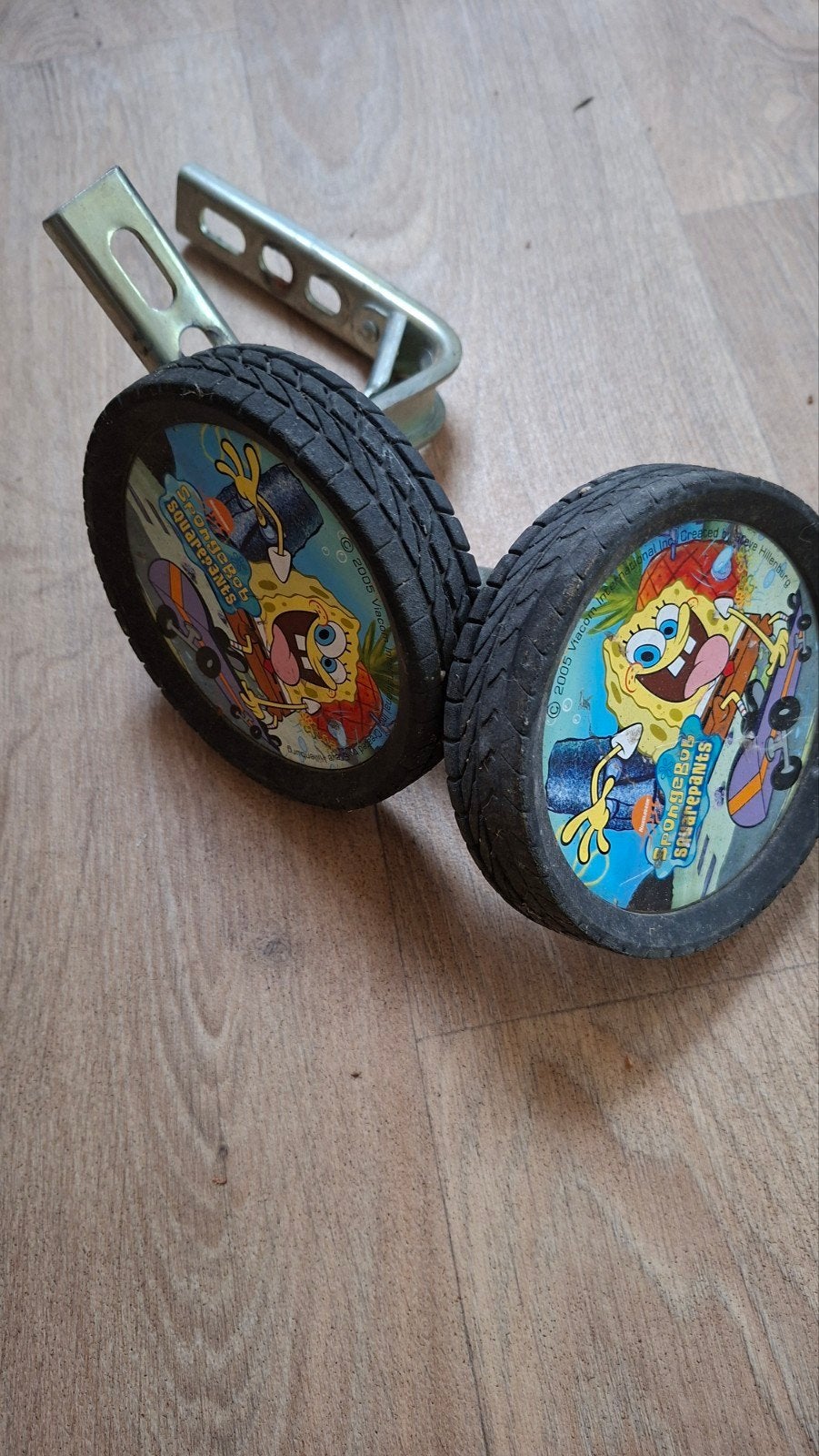 Spongebob zijwieltjes voor kinderfiets, Fietsen en Brommers, Ophalen of Verzenden, Gebruikt, Onbekend