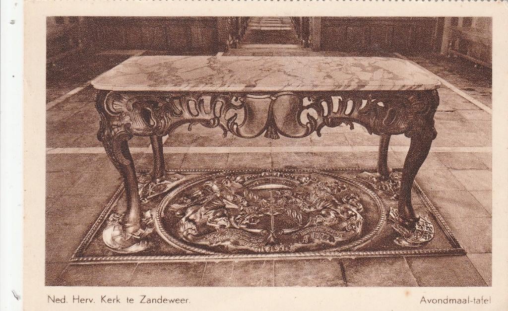 zandeweer- interieur n.h. kerk, Ophalen of Verzenden, 1940 tot 1960, Friesland